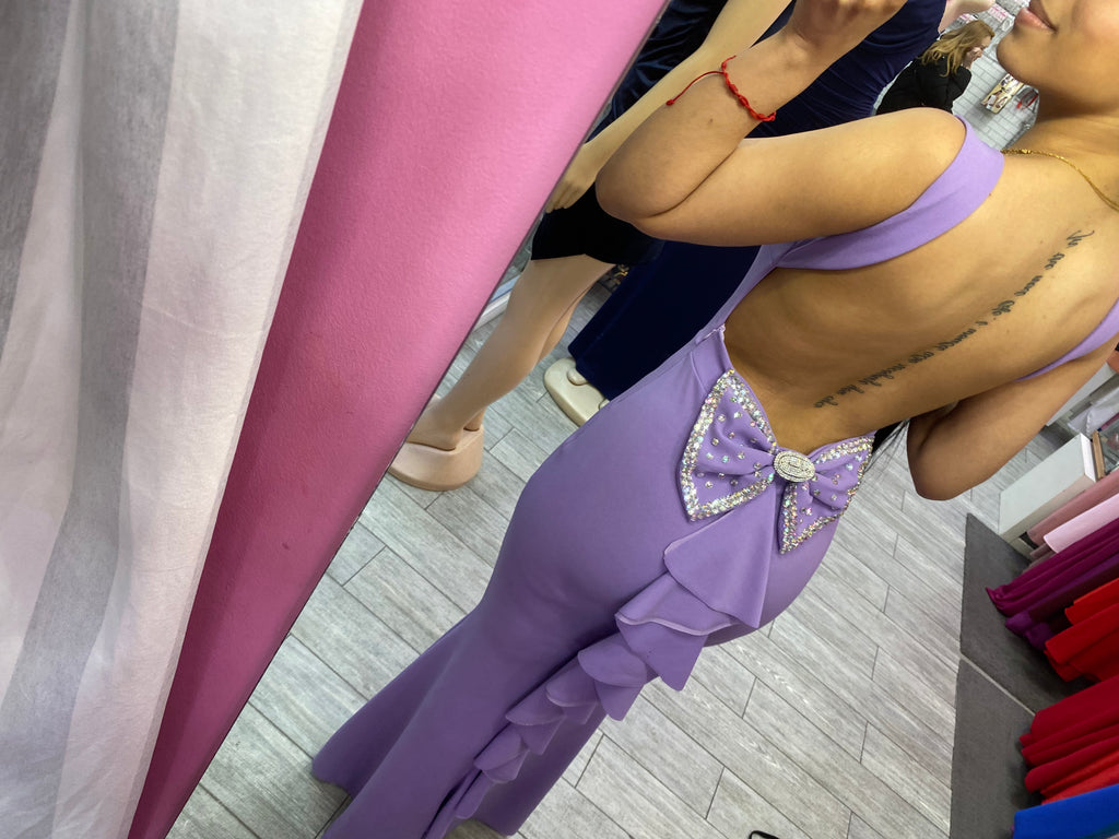 Vestido largo Lazo Brillante